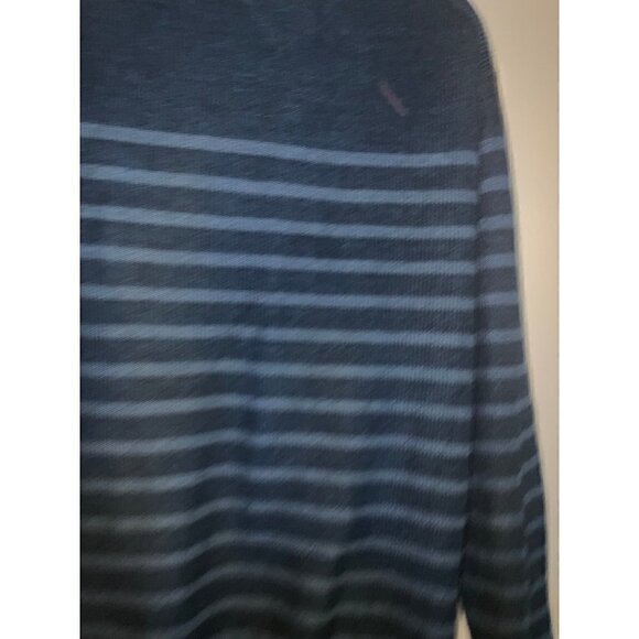 Men’s Tommy Hilfiger Striped Blue Pullover Sweater Size Large - Picture 8 of 8